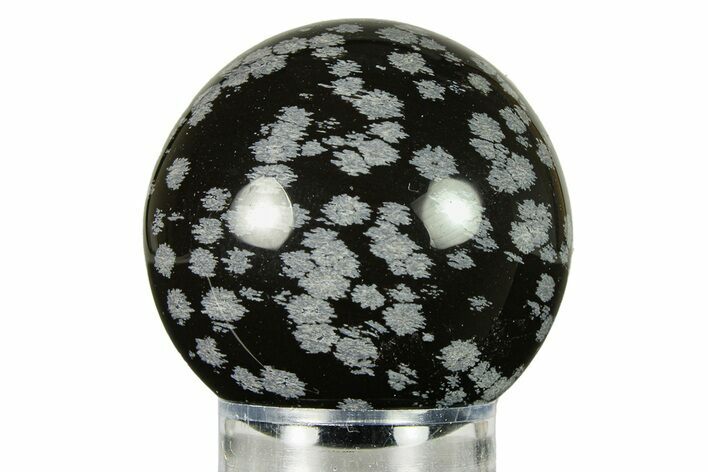 Polished Snowflake Obsidian Sphere - Utah #301591